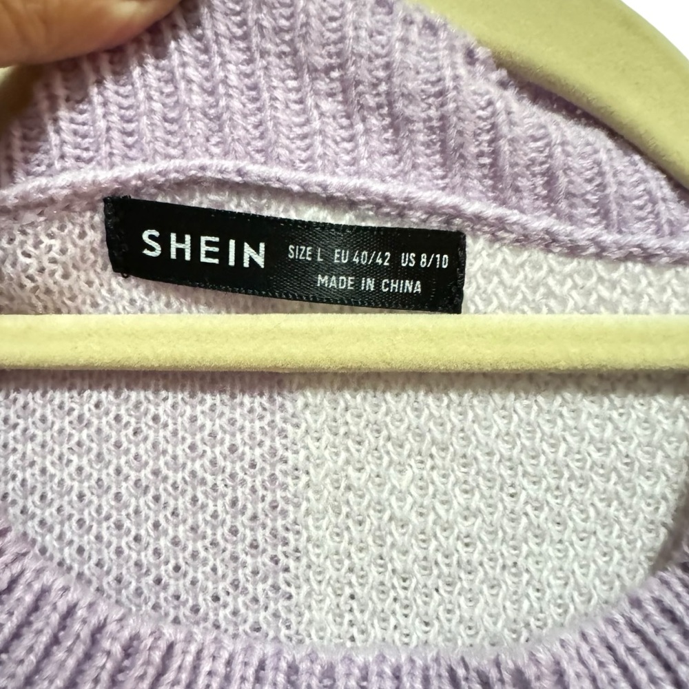 SHEIN- multicolor sweater - Size L NWOT - Picture 3 of 8
